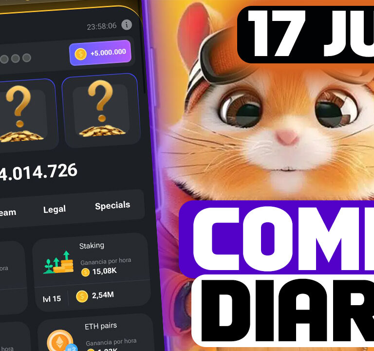 Combo diario hamster kombat 17 de julio
