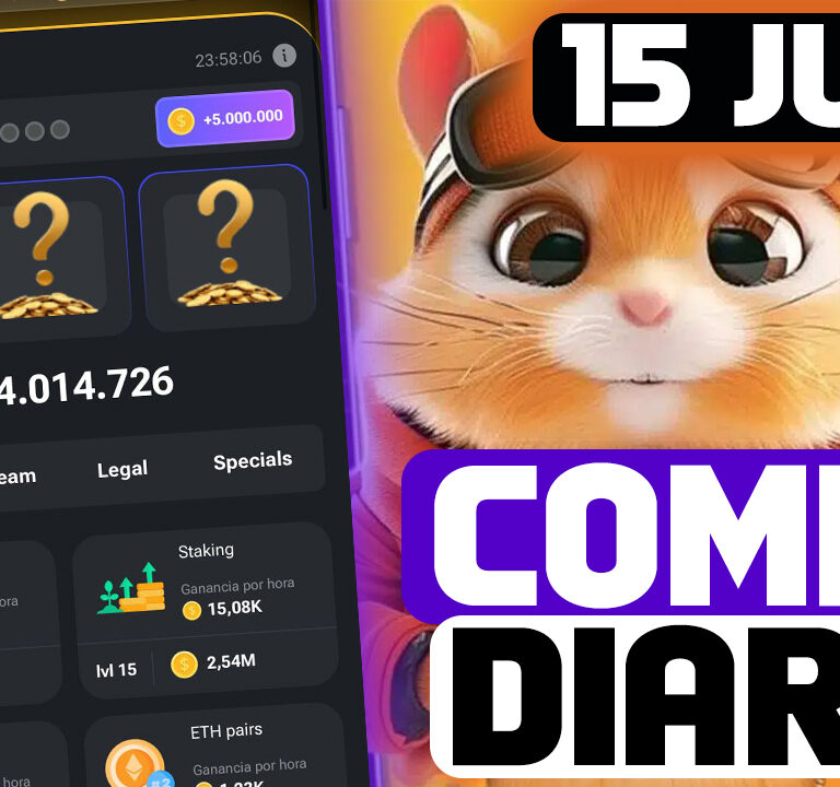 Combo diario hamster kombat 15 de julio