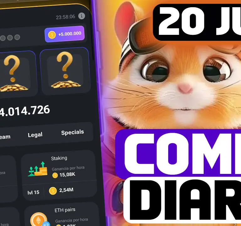 Combo diario hasmter kombat 20 de julio