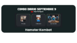 combo diario hamster kombat 9 de septiembre