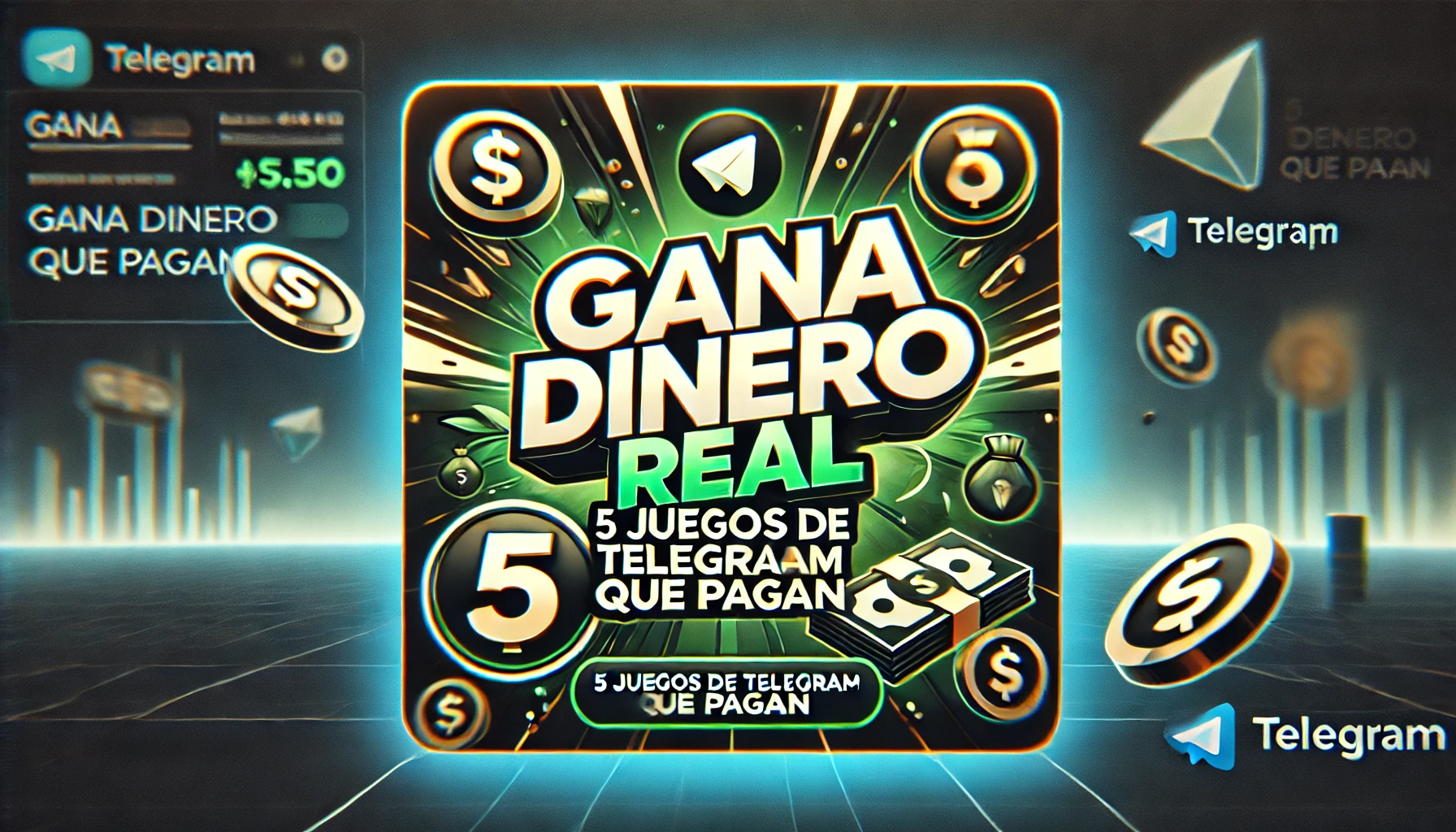 Gana Dinero REAL 5 Juegos de Telegram que Pagan