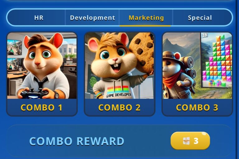 Combo diario hamster kombat Gamedev 28 MARZO
