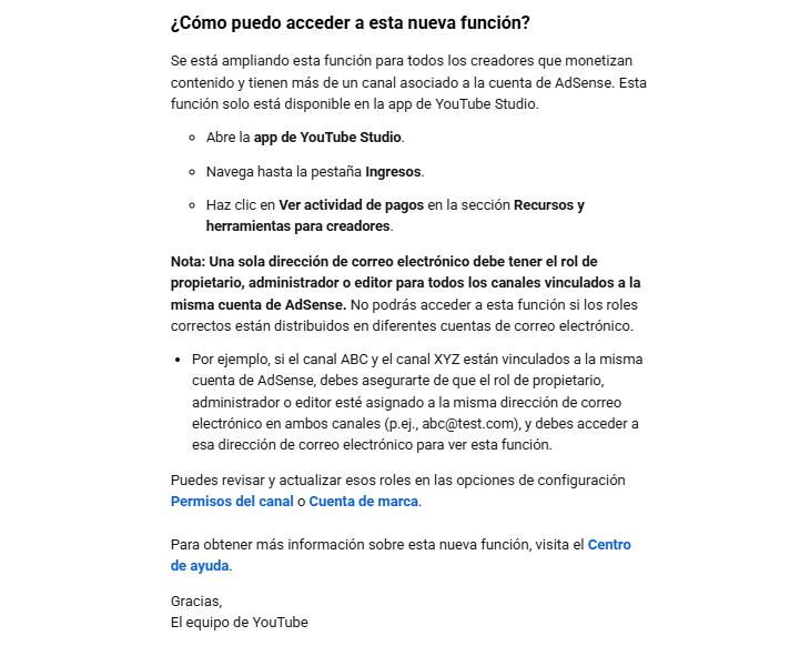 Cómo gestionar los ingresos de tus canales desde YouTube Studio