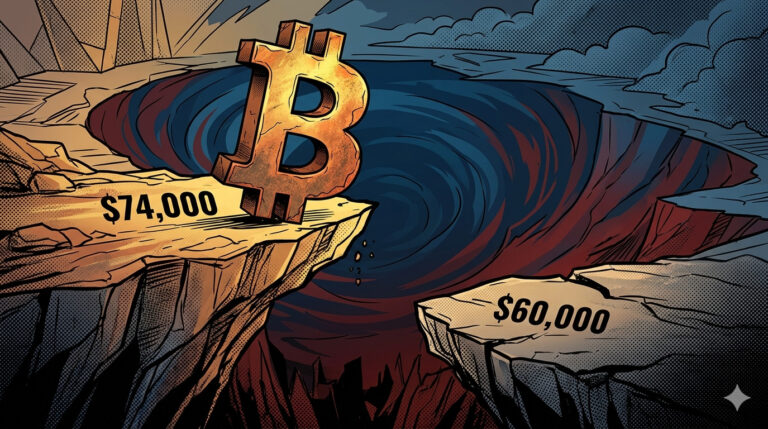 Bitcoin en $74,000: ¿toca fondo aquí o viene la caída a $60,000?