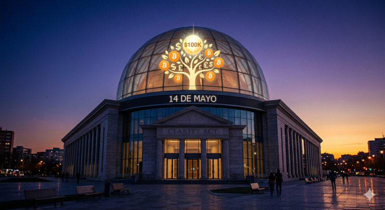 ¿Bitcoin a $100K? Lo que pasará tras el CLARITY Act el 14 de mayo.