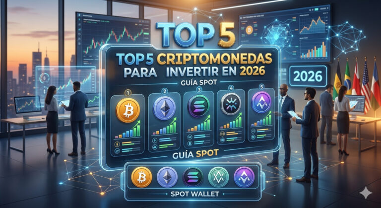 Top 5 Criptomonedas para invertir en 2026: Guía Spot.