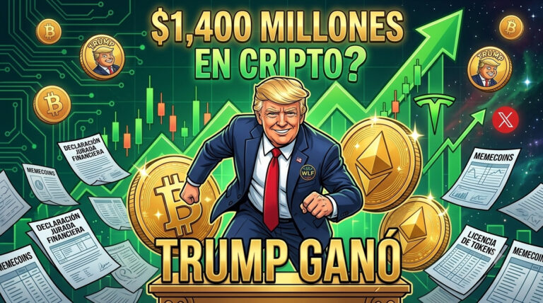TRUMP GANÓ $1,400 MILLONES EN CRIPTO.