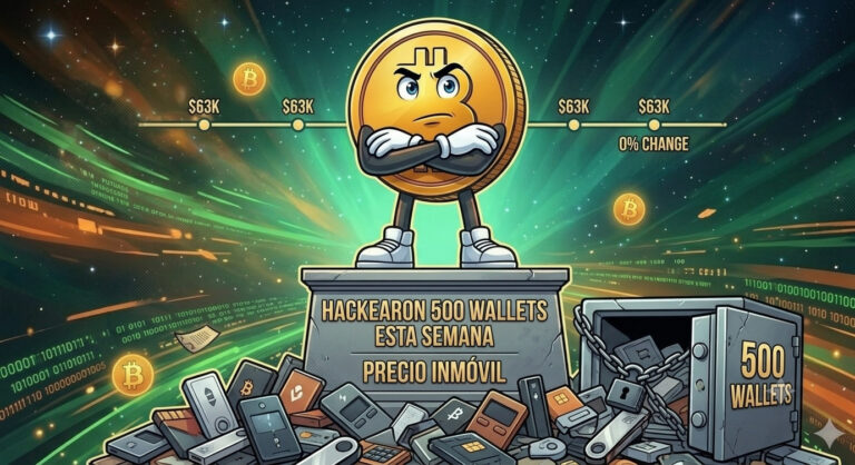 Hackearon 500 wallets de Bitcoin esta semana — y el precio no se movió ni un centavo.