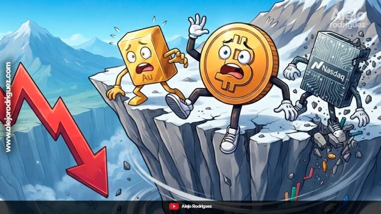 Contracción de liquidez global: Entendiendo la caída simultánea en Bitcoin, el Oro y el Nasdaq.