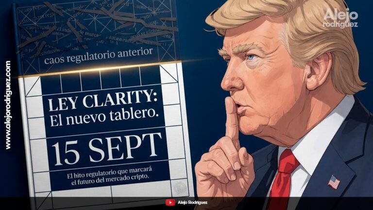 Ley CLARITY: El hito regulatorio del 15 de septiembre que marcará el futuro del mercado cripto.