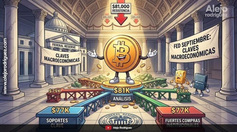 Los $81K de Bitcoin y noticias de la FED para septiembre.