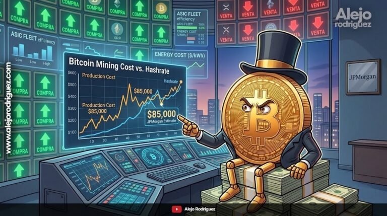 Impactante dato de JPMorgan: minar Bitcoin cuesta $85,000 — por qué esta cifra importa tanto.